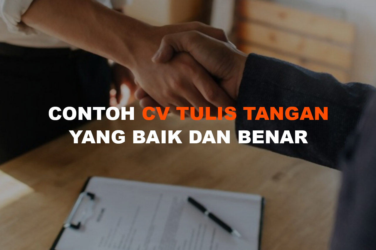 Contoh CV Tulis Tangan Yang Baik dan Benar