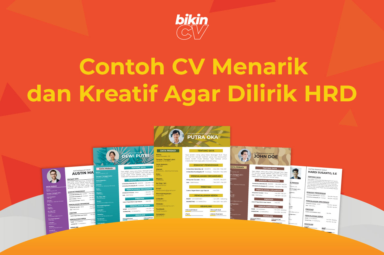 Contoh CV Menarik dan Keren