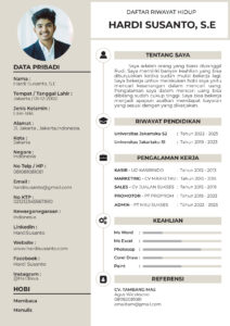 Contoh CV Lamaran Kerja PDF yang Baik dan Benar Terbaru
