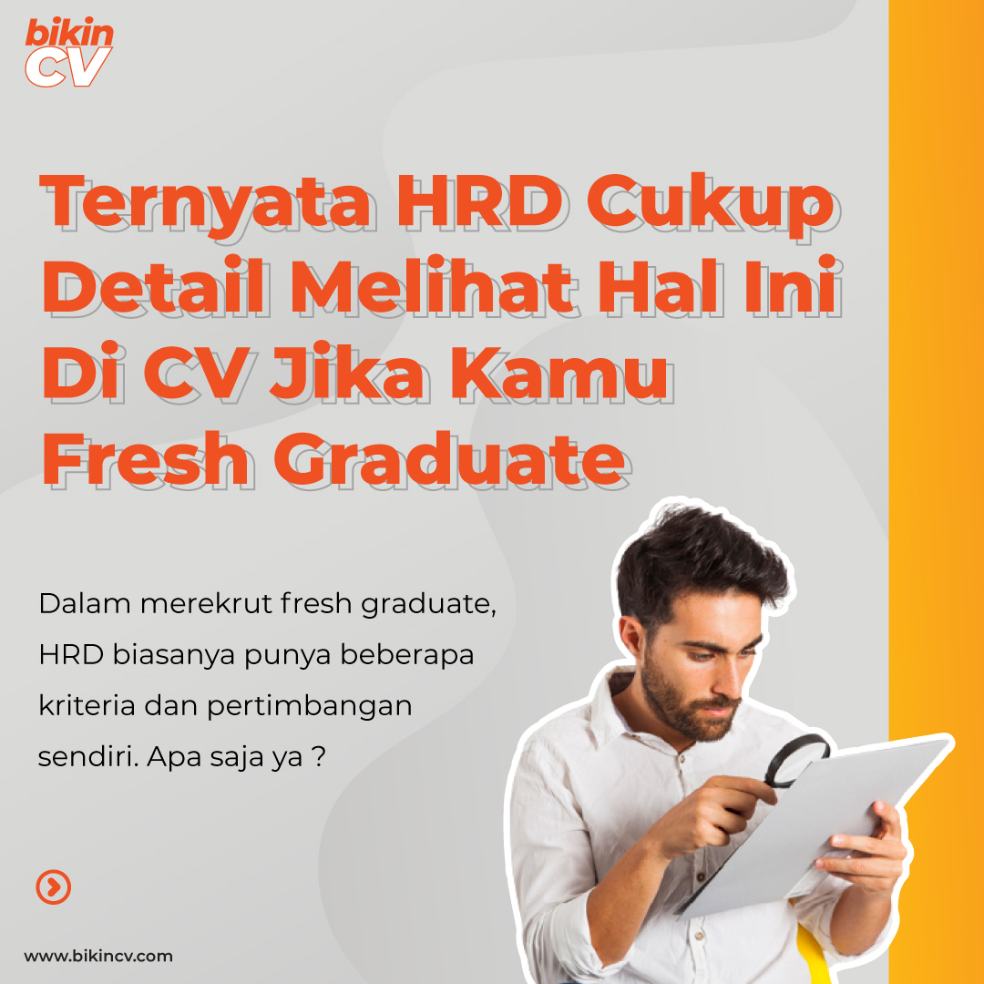 HRD Melihat Ini di CV Jika Kamu Seorang Fresh Graduate! [REVIEW CV]