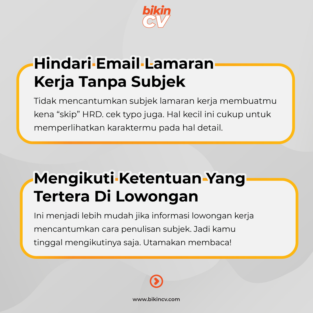 Hindari Email Lamaran Tanpa Subjek