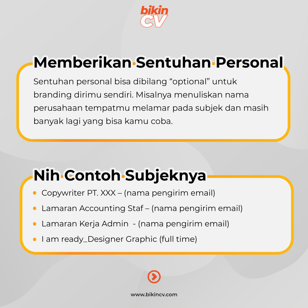 5 Tips Membuat Subjek Email Lamaran Kerja Agar Menarik & Menonjol