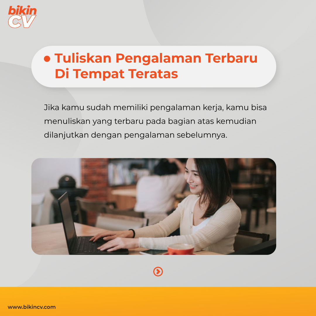 Cara Menuliskan Pengalaman Kerja Yang Tepat Pada CV