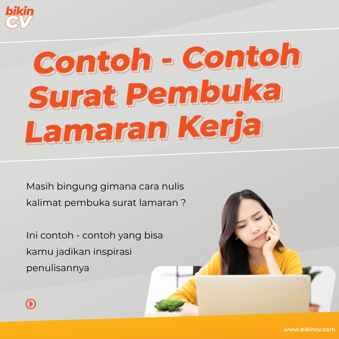 Contoh Surat Pembuka Lamaran Kerja