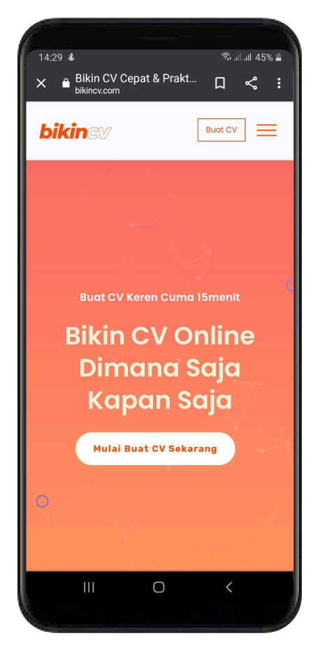 Cara Buat CV di HP Dengan BikinCV Yang Cepat dan Praktis