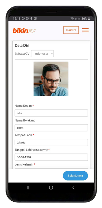 Cara Buat CV di HP Dengan BikinCV Yang Cepat dan Praktis
