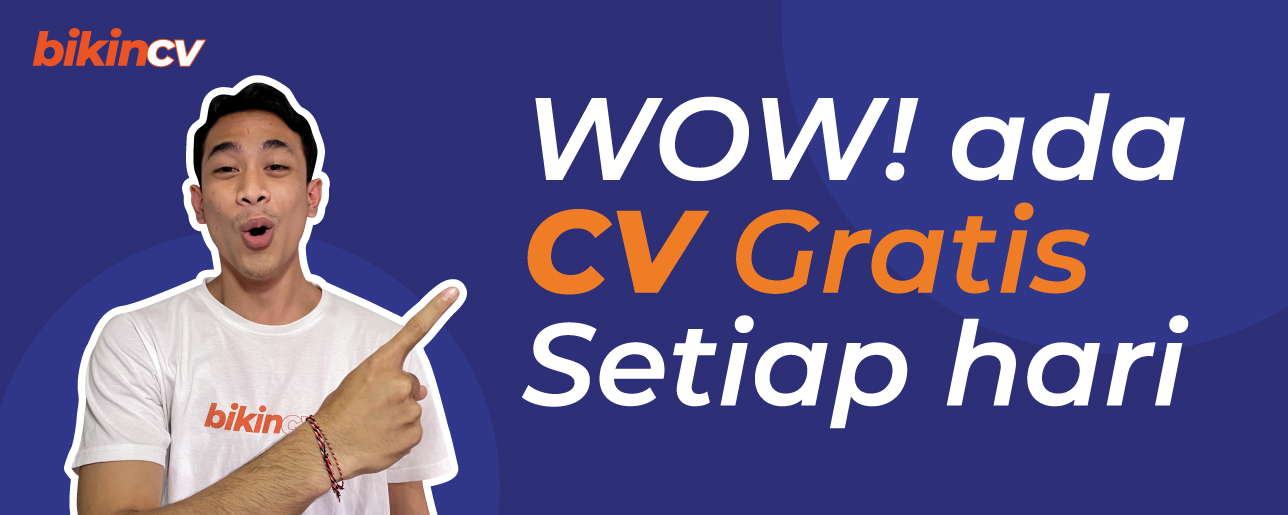 WOW! Ada CV Gratis Setiap Hari! Simak Cara Dapetin CV Gratis Disini