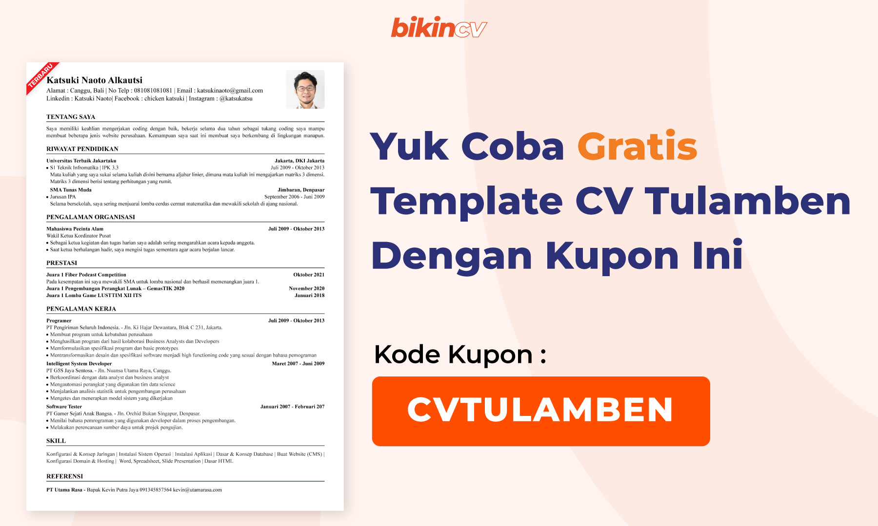 Template CV Gratis