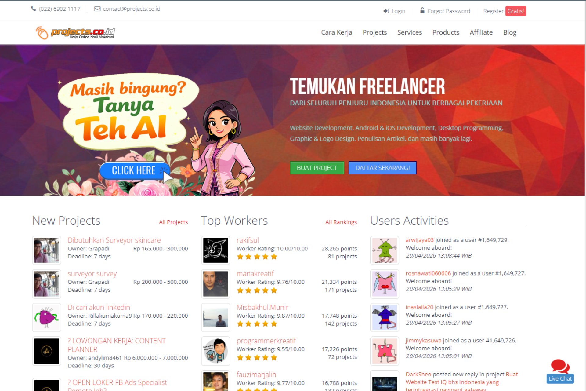 9 Situs Freelance Terbaik dan Terpercaya di 2025