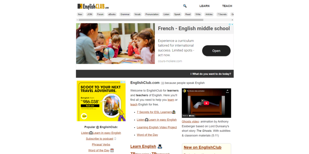 EnglishClub Website