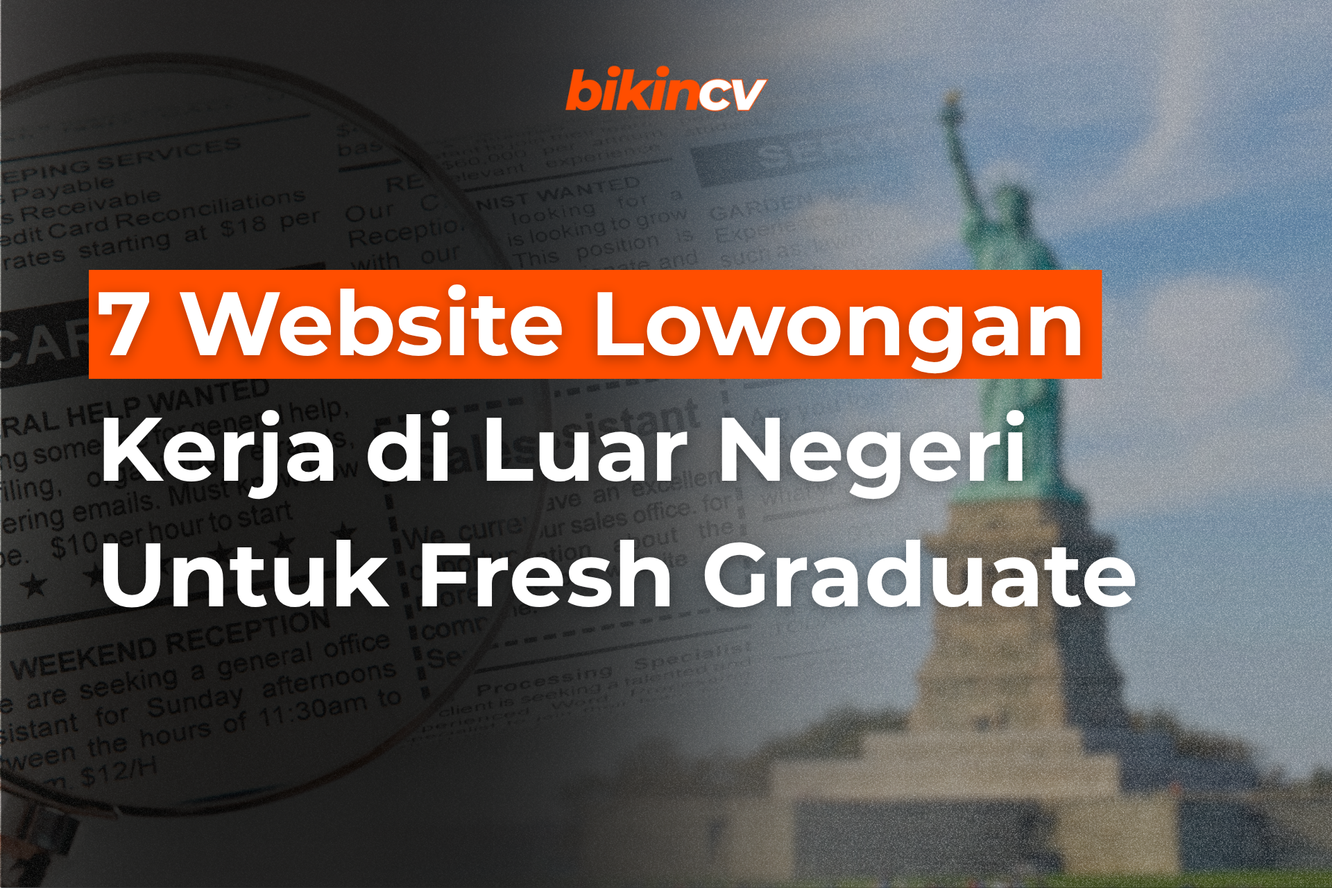 7 Website Lowongan Kerja di Luar Negeri Untuk Fresh Graduate
