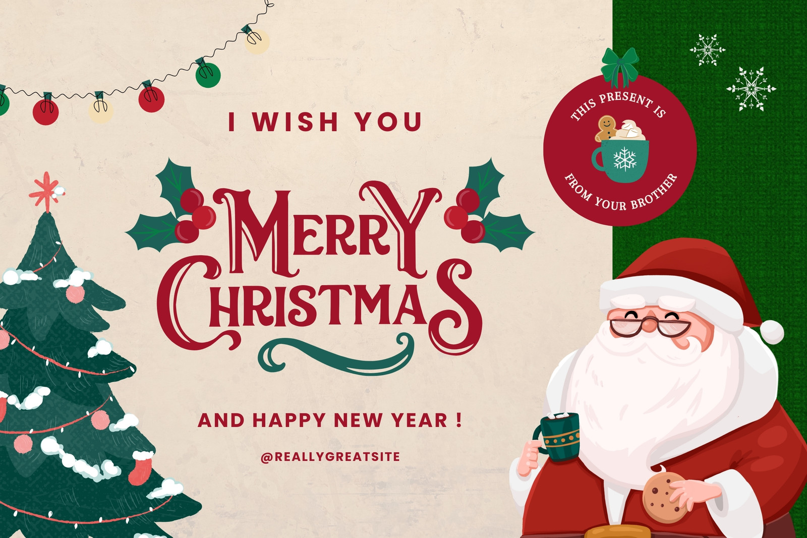 20 Desain Kartu Ucapan Selamat Natal Kreatif, Gratis Download!