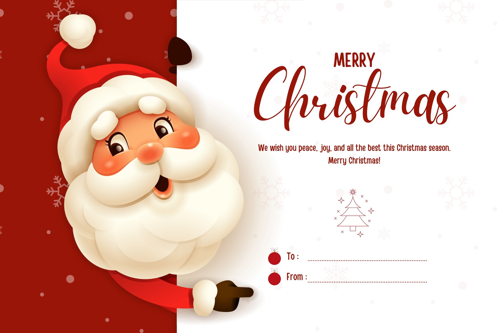 20 Desain Kartu Ucapan Selamat Natal Kreatif, Gratis Download!