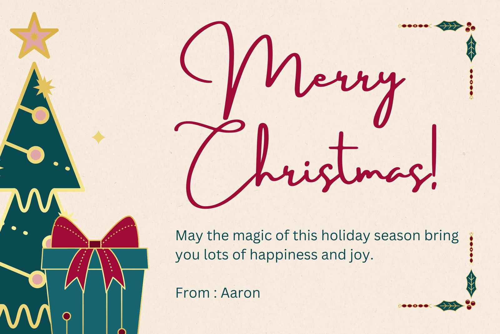 20 Desain Kartu Ucapan Selamat Natal Kreatif, Gratis Download!