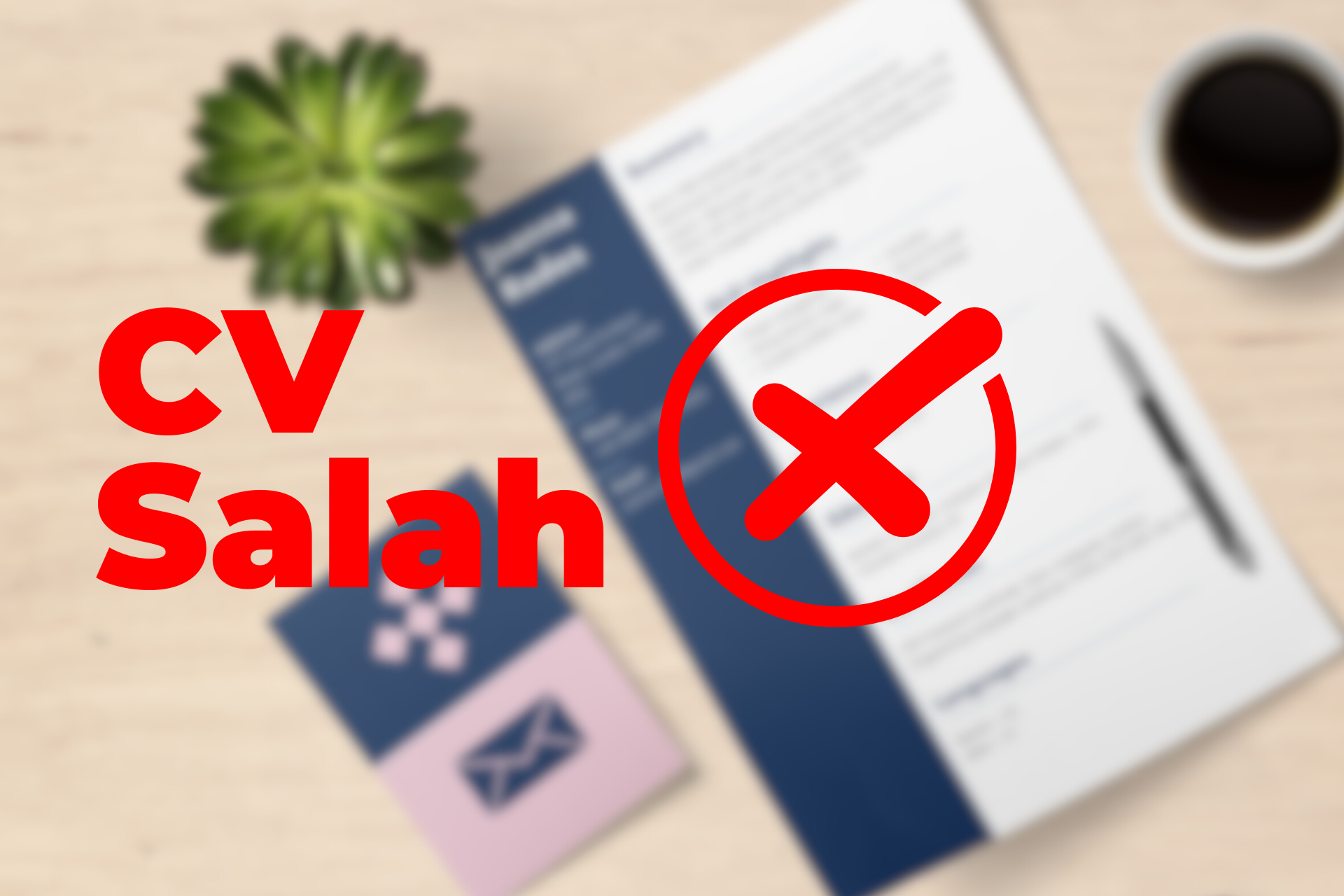 10 Kesalahan Umum dalam Membuat CV yang Harus Dihindari