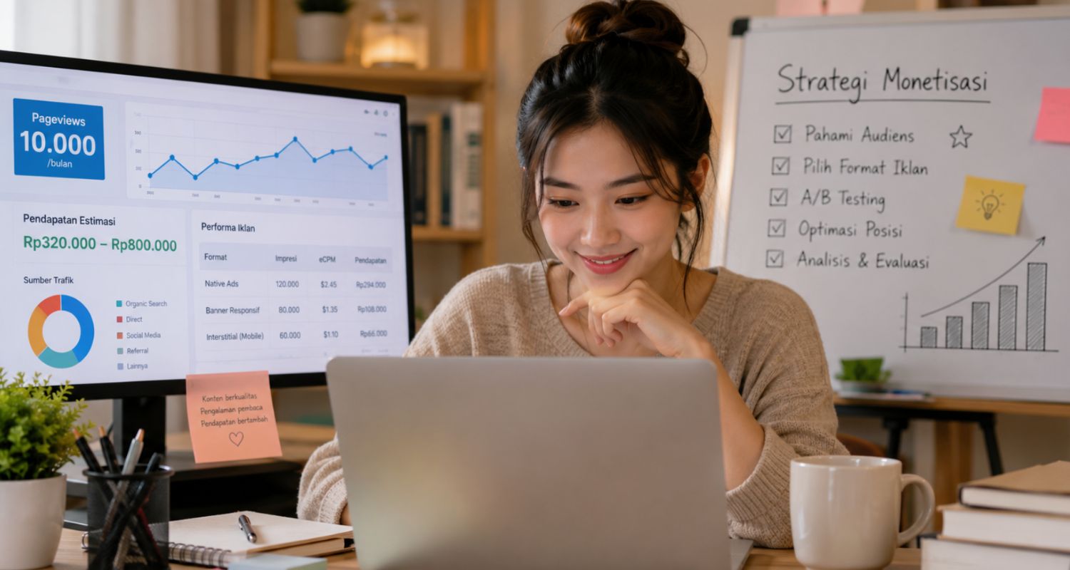 Cara Monetisasi Website dengan 10.000 Pengunjung per Bulan