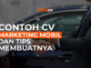Contoh CV Marketing Mobil dan Tips Membuatnya