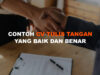 Contoh CV Tulis Tangan Yang Baik dan Benar