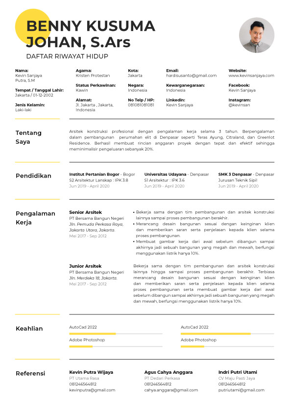 Template CV Lovina