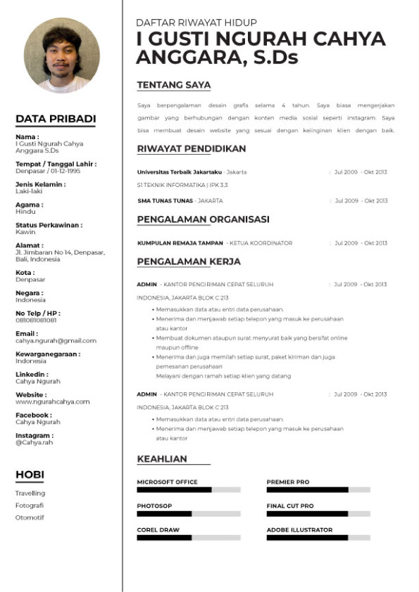 Template CV Poleng