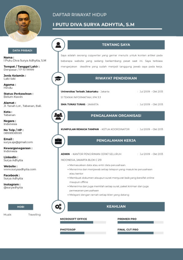 Template CV Stylish